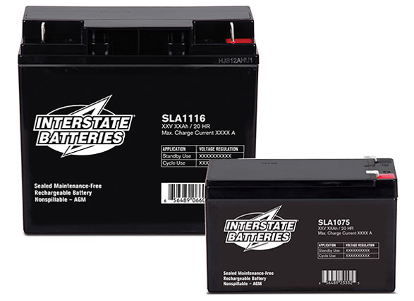 Deux batteries SAL (plomb-acide scellées)